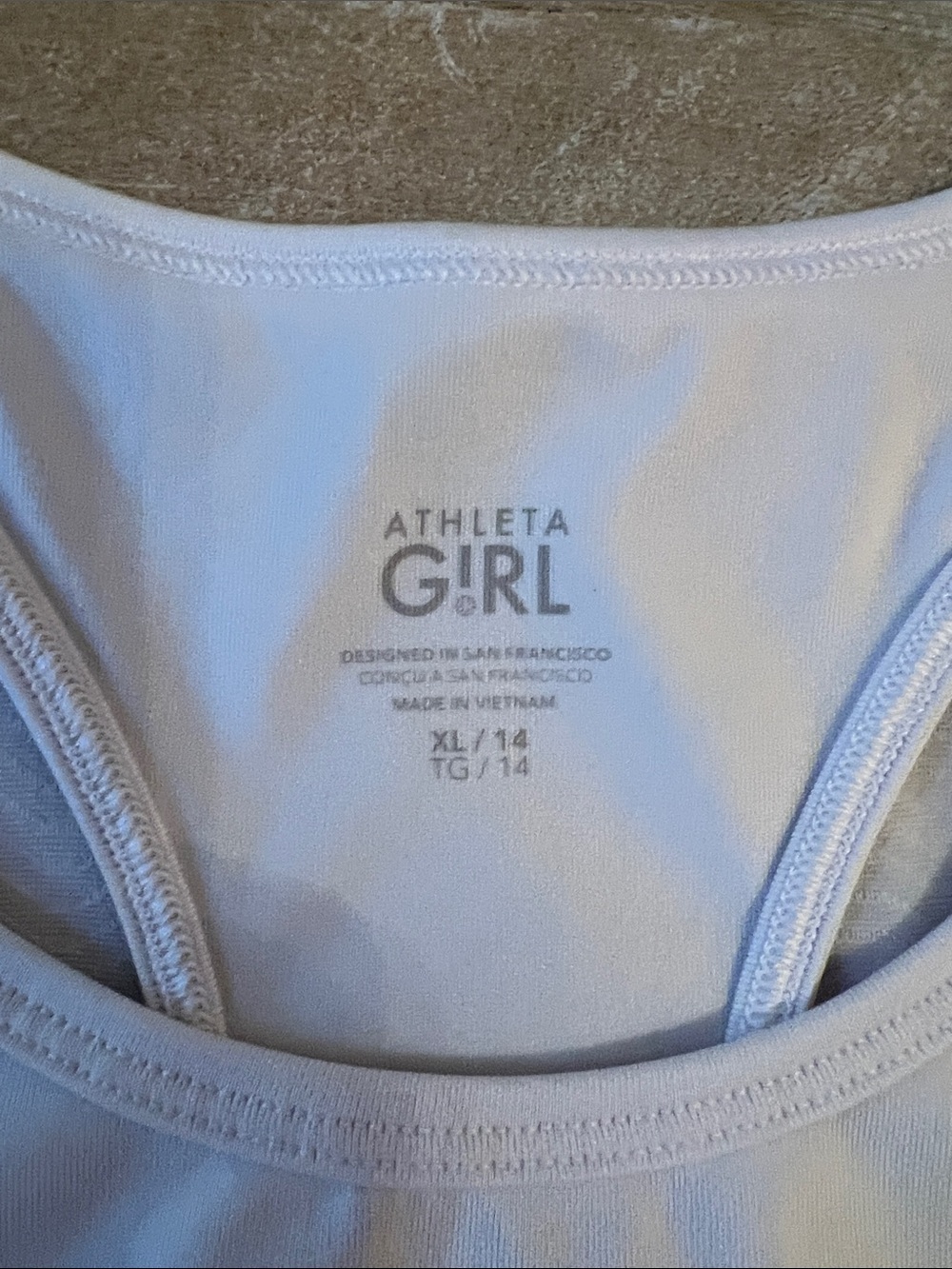 Athleta White Racerback Performance Tank - Picture 5 of 6